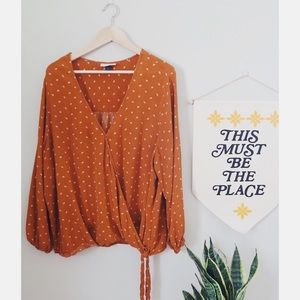 Universal Thread Faux Wrap Top